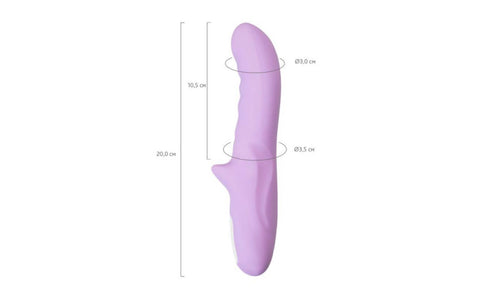 JOS Merry Gor Rotating Shaft G Spot Vibrator Violet - G-Spot Vibrators