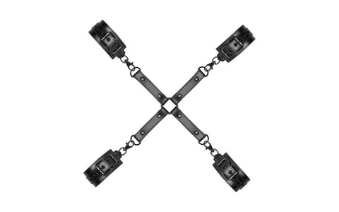 Bedroom Fantasies Bondage Hog Tie Black - Cuffs And Restraints