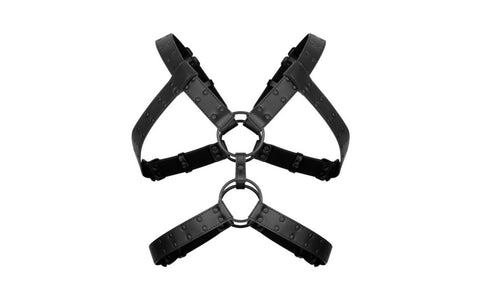 Bedroom Fantasies Rocco BDSM Play Harness Black - Cuffs And Restraints