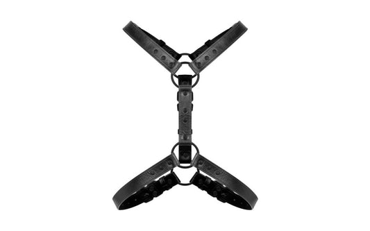 Bedroom Fantasies Max Bondage Harness Black - Cuffs And Restraints