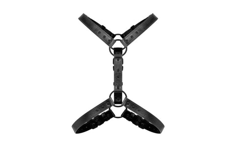 Bedroom Fantasies Max Bondage Harness Black - Cuffs And Restraints