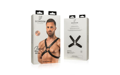 Bedroom Fantasies Lionel Bondage Harness Black - Cuffs And Restraints