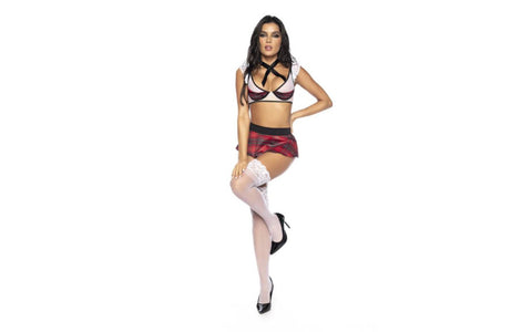 Mapale 4 Piece Sexy Schoolgirl Costume - Fancy Dress Ups