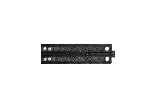Noir Handmade Womens Wrist Wallet With Hidden Zipper Black - Her Fetish