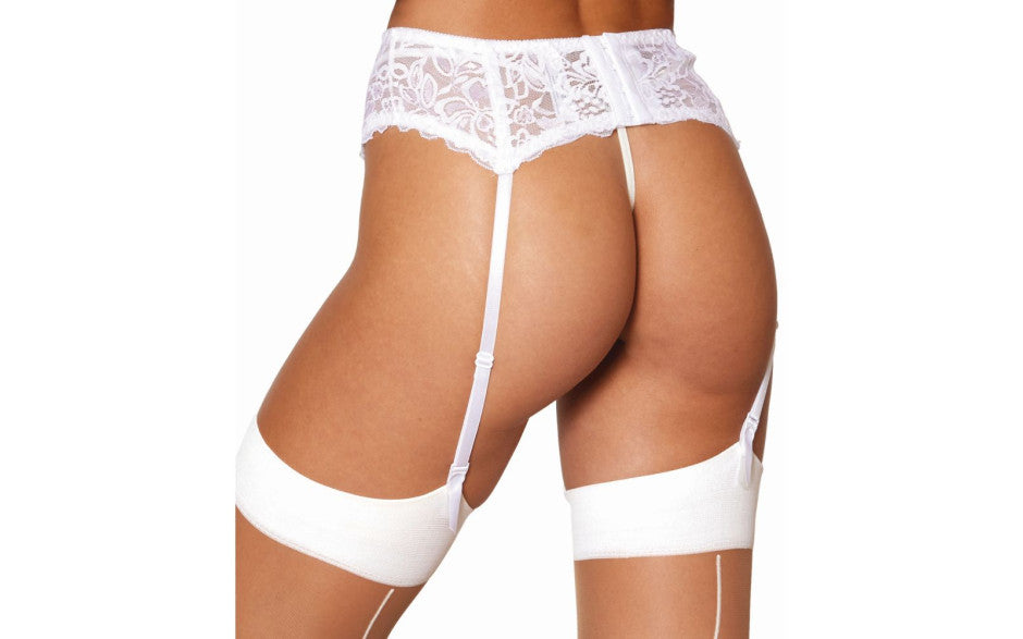 Dreamgirl Womens Lace Garter Belt Hosiery