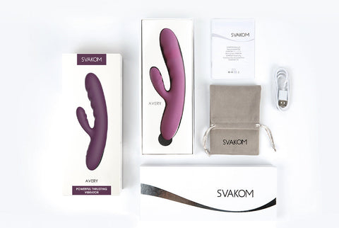 Svakom Avery Deep Thrusting Rabbit Vibrator - Rabbit Vibrators