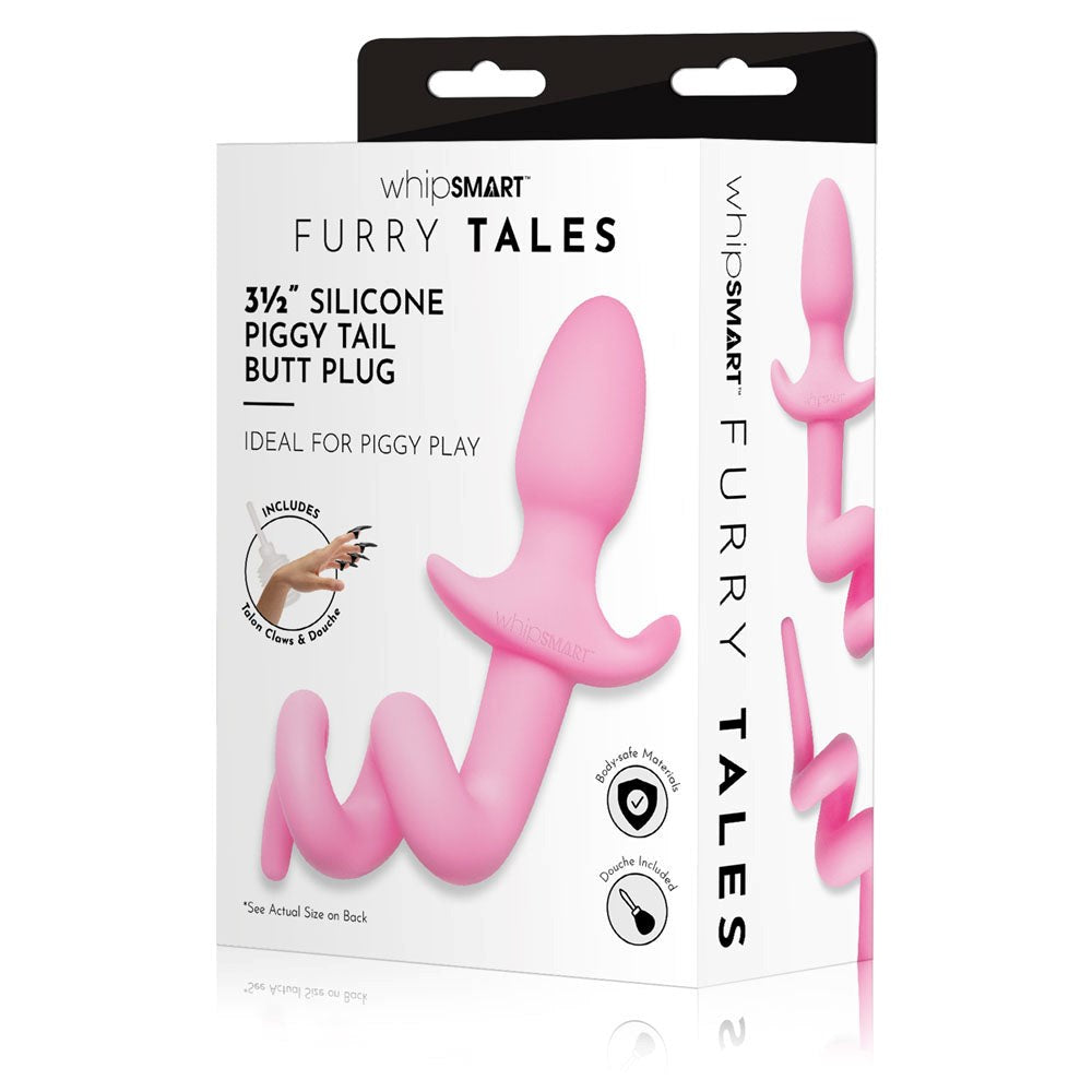 WhipSmart 3.5 Inch Piggy Tail Furry Butt Plug Butt Plugs