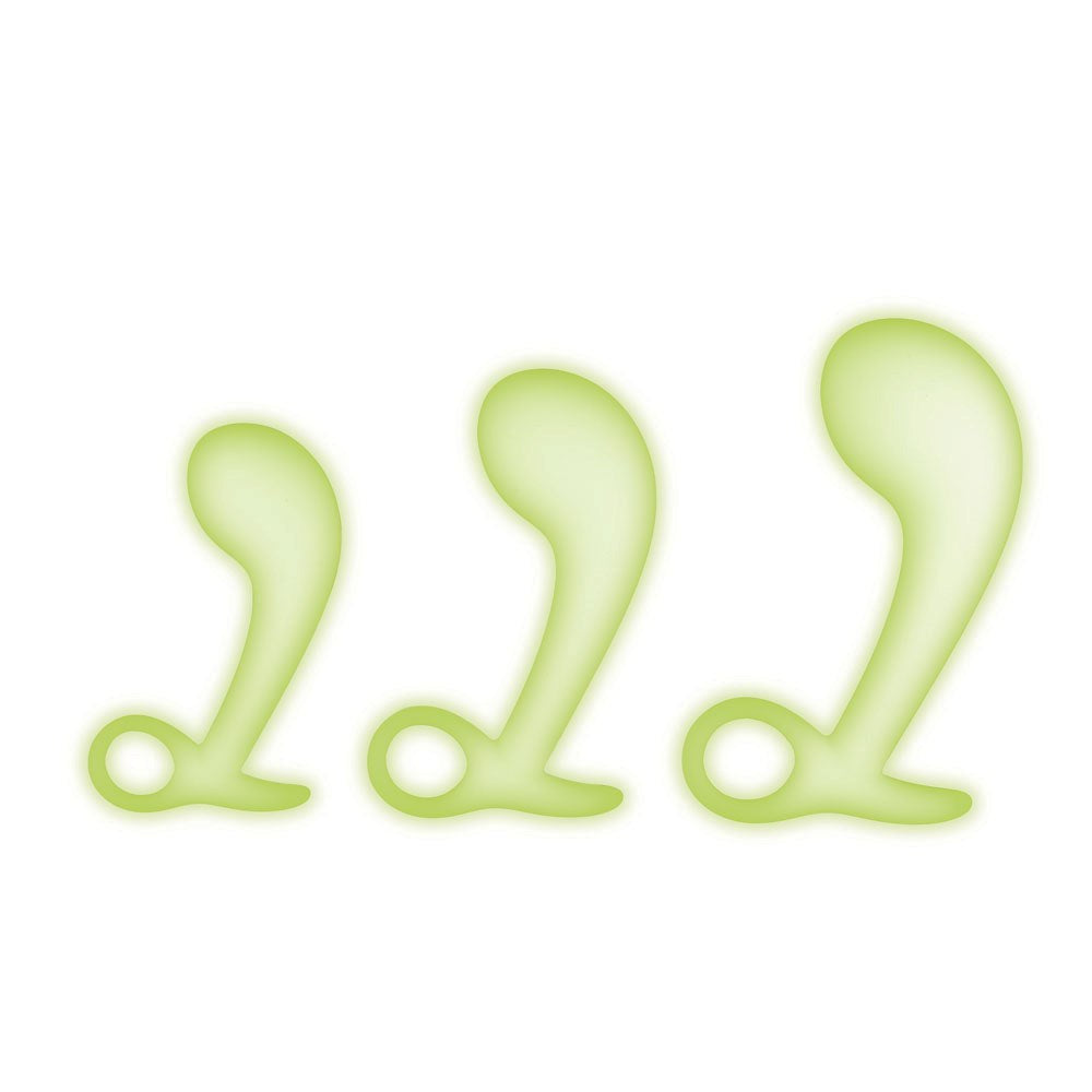 WhipSmart Glow In Dark 3pc Prostate Massager Training Kit Prostate Toys