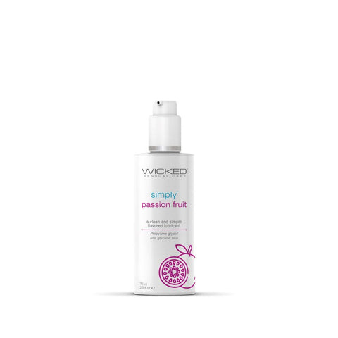 Wicked Simply Aqua Passion Fruit - Elevate Your Intimacy - Water Based Lubes