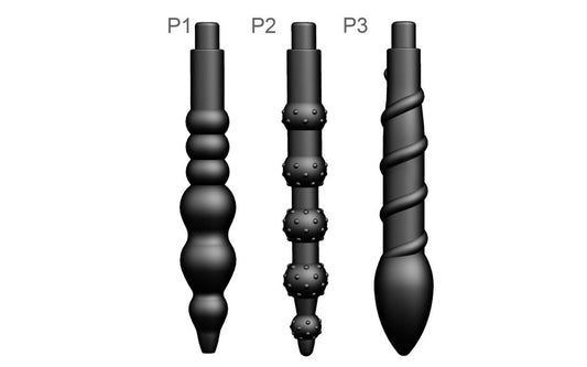 LuvPump Automatic RoseBud Anal Pump & 3 Plug Pro Set - Penis Pumps And Stretchers
