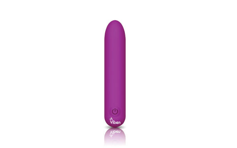 Viben Bombshell 5 Speed USB Rechargeable Mighty Bullet Vibrator Berry - Bullet Vibrators