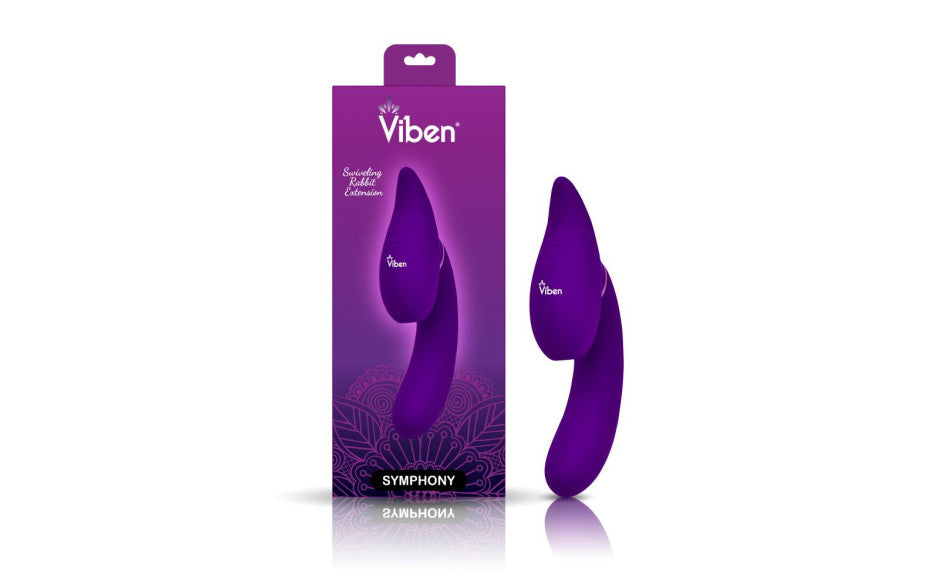 Viben Symphony 21 Mode Swivel Suction Head Triple Motor Clitoral Vibrator Clit Ticklers and Pulsators