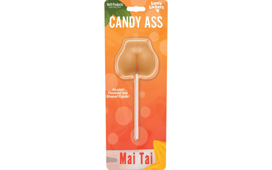 Hott Products Lusty Lickers Candy Ass Shaped Mai Tai Lollypop Party Gifts and Novelties