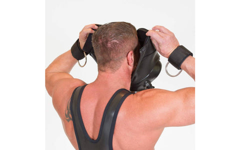 XTRM Neoprene Gas Mask Bondage Hood - Bondage Hoods