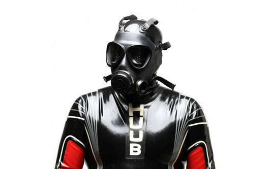 XTRM Military Adjustable Strap Rubber Gas BDSM Mask - Bondage Hoods
