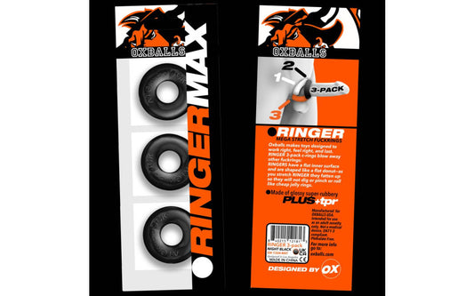 Oxballs Ringer Max 3 Piece Mens Cock Ring Set - Cock Ring Sets