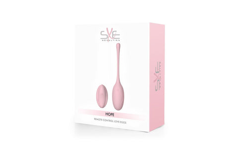 SXE Hope Remote Control Silicone Love Egg Massager - Love Eggs and Kegel Exercisers