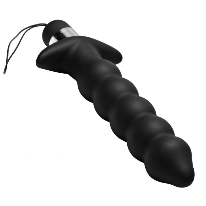 Wireless Black Vibrating Anal Beads With Remote Anal Vibrators