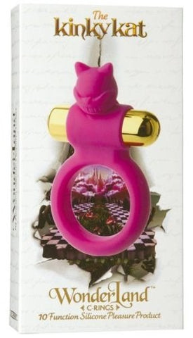 Doc Johnson Wonderland The Kinky Kat Vibrating Cock Ring - Cock Rings