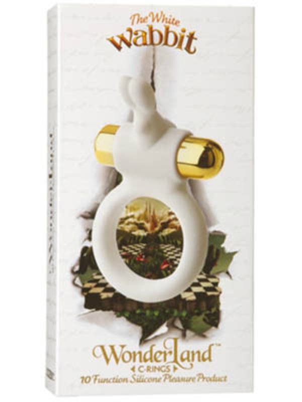 Wonderland C-Ring The White Wabbit Vibrating Cock Rings