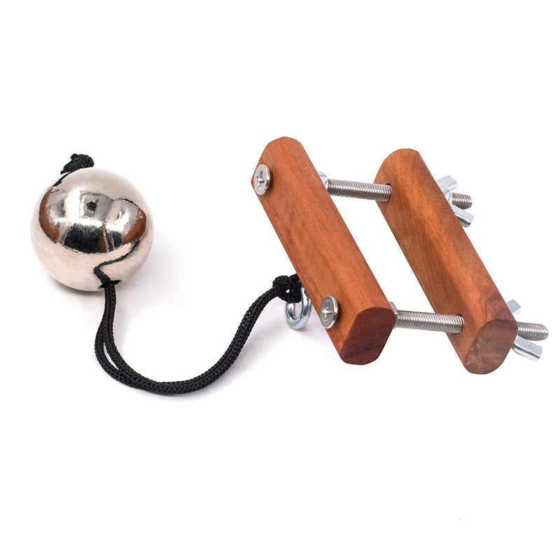 Wooden CBT Scrotum Crusher Ball and Cock Toys