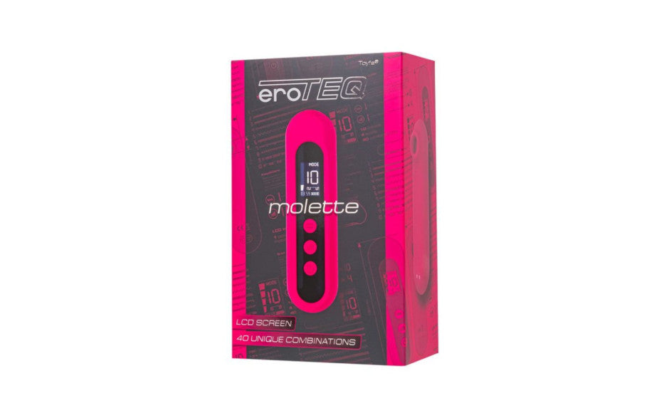 EroTeq Vacuum Wave Air Pulse Clitoral Vibrator Molette Pink Clit Ticklers and Pulsators
