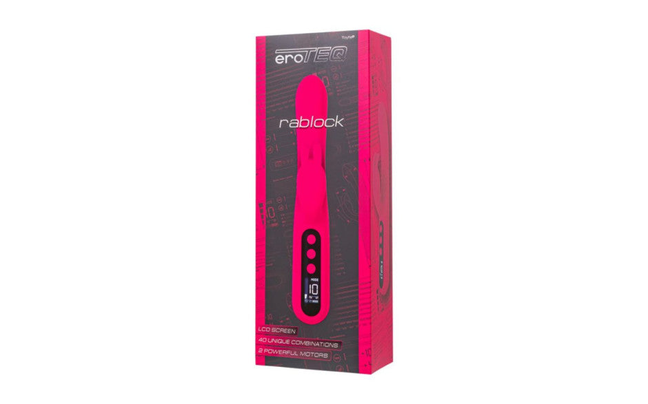 EroTeq G Spot Rablock Multi Function Rabbit Vibrator Pink Rabbit Vibrators