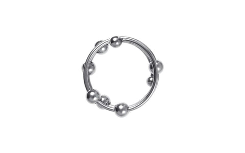 Metal Mens Multiple Metal Balls Penis Head Ring - Cock Rings
