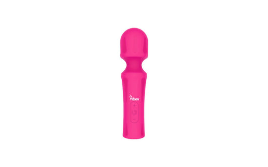 Viben Mighty Muse Vibrating Body Wand Massager Hot Pink Body Wands