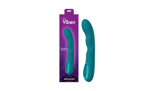 Viben Swagger Rechargeable 10 Function G Spot Vibrator Ocean - G-Spot Vibrators