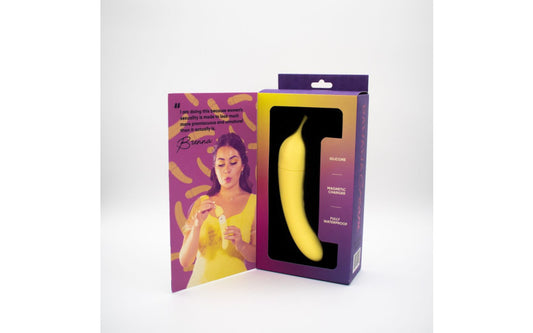 Natalies Toy Box Banana Cream Air Pulse G Spot Vibrator - Clit Ticklers and Pulsators