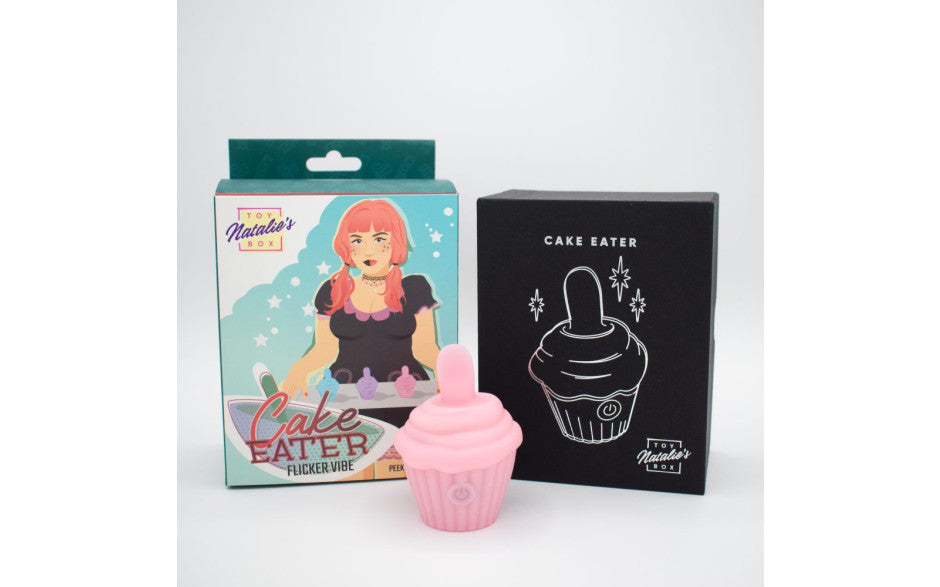 Natalies Toy Box Cake Eater 10 Functions Clit Flicker Stimulator Clit Ticklers and Pulsators