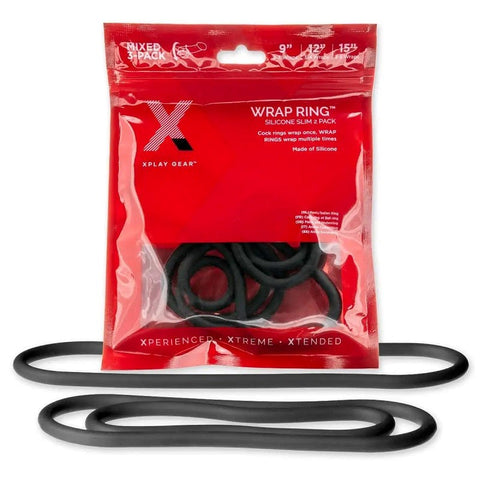 Xplay Silicone Thin Wrap Ring 3 Pack - Cock Rings