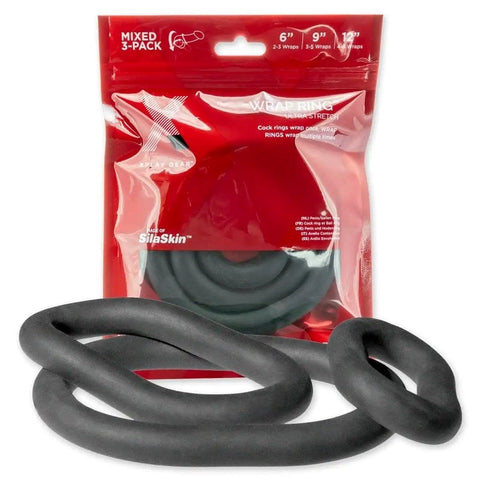 Xplay Ultra Wrap Ring 3 Pack - Cock Rings