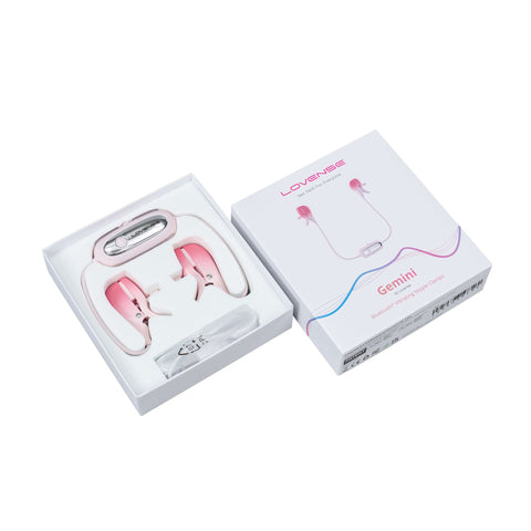 Lovense Gemini App Controlled Vibrating Nipple Clamps - Breast and Nipple Toys