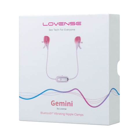 Lovense Gemini App Controlled Vibrating Nipple Clamps - Breast and Nipple Toys