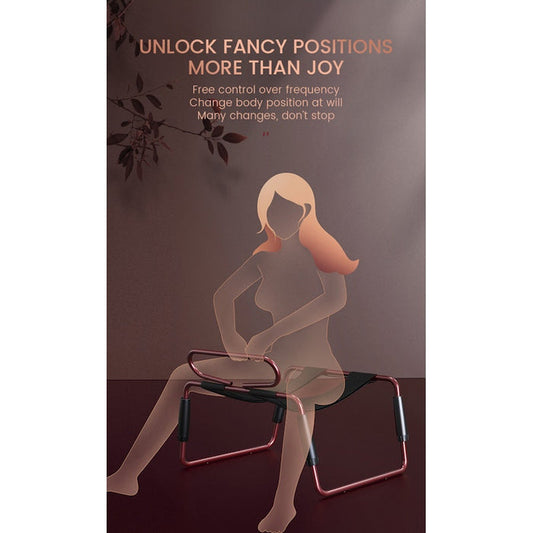 Daytona Adjustable Height Sex Chair With Handle Burgundy Sex Furniture