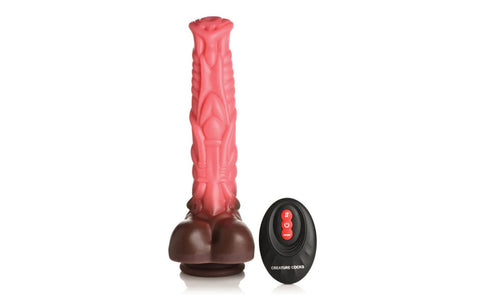 Creature Cocks Deluxe Centaur Thrusting & Vibrating Silicone Dildo - Vibrating Dildos