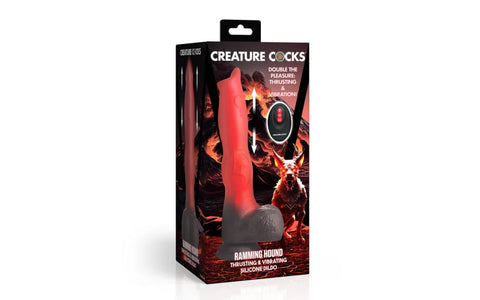 Creature Cocks Ramming Hound Thrusting & Vibrating Silicone Dildo - Vibrating Dildos