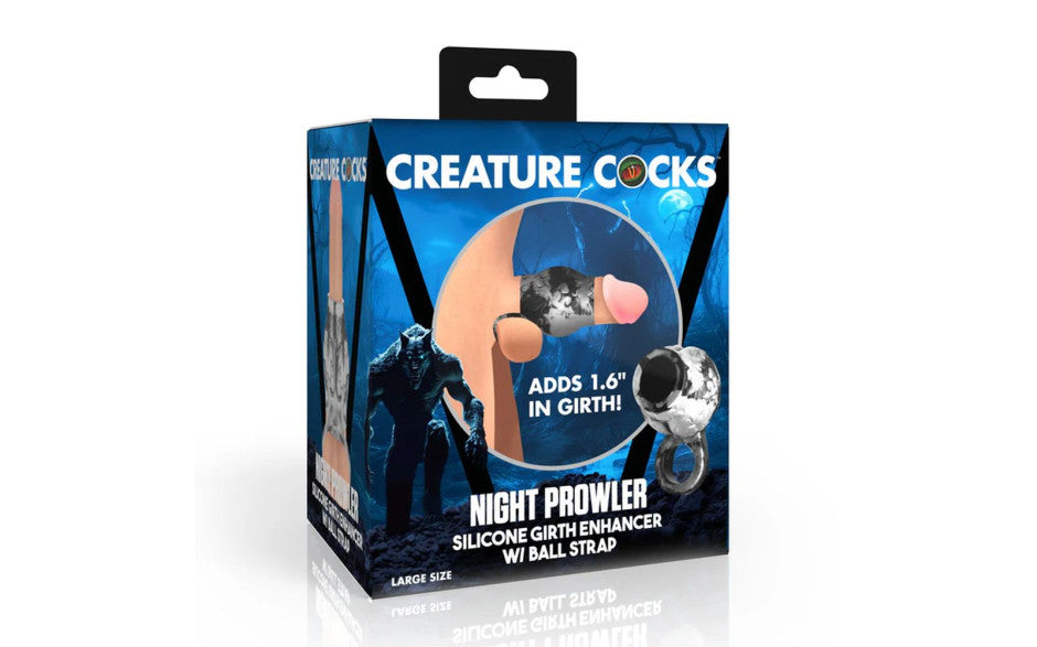 Creature Cocks Night Prowler Silicone Penis Sleeve and Ball Stretcher Penis Sleeves and Extenders