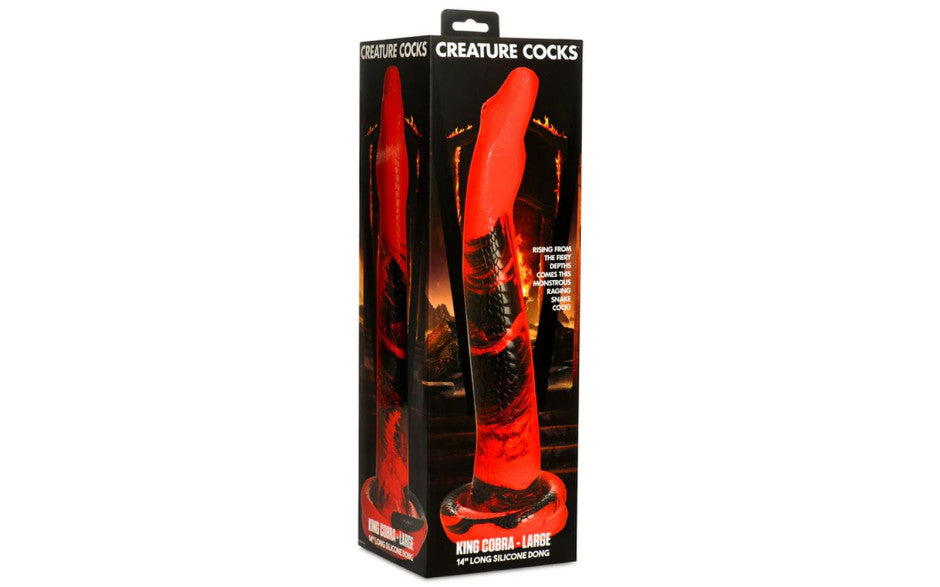 Creature Cocks Large King Cobra Long Silicone Dong 14 Inch Realistic Dildos