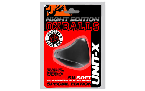 OxBalls Unit X Stretchy Slimmer Fit Mens Cock Ring Night Edition - Stretchy Cock Rings