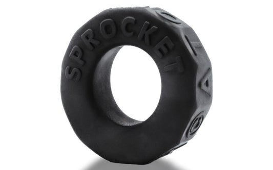 OxBalls Sprocket Comfort No Roll Stretchy Cock Ring Night Edition - Stretchy Cock Rings
