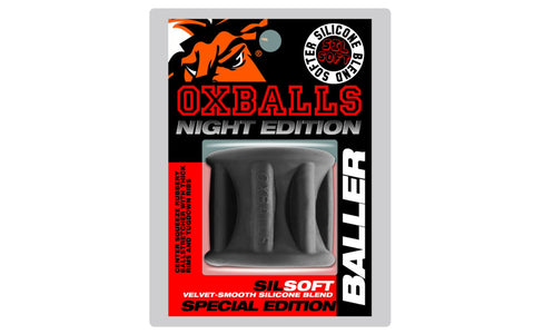 OxBalls Baller Centre Squeeze Mens Ball Stretcher Night Edition - Ball Stretchers and Crushers