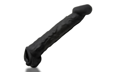 OxBalls Muscle Ripped Inner Ribbed Velvet Smooth Cock Sheath Night Edition - Penis Sleeves and Extenders