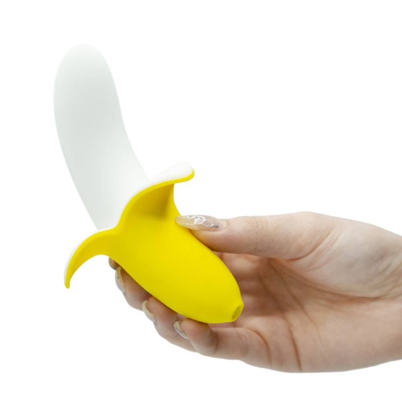 BMS Factory Banana Bliss 13 cm Silicone Vibrator Personal Massagers