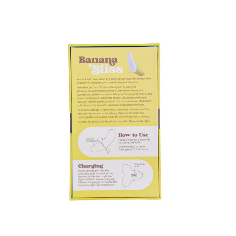 BMS Factory Banana Bliss 13 cm Silicone Vibrator Personal Massagers