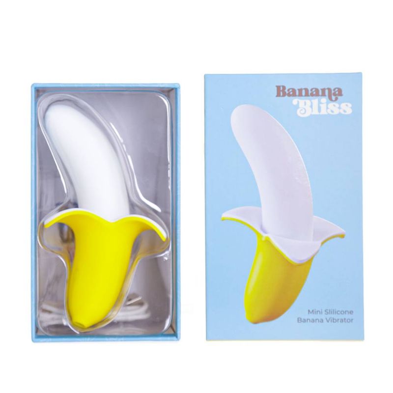BMS Factory Banana Bliss 13 cm Silicone Vibrator Personal Massagers