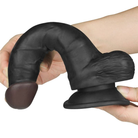 Lovetoy 7.5 Inches Easy Strap On Dildo Set Black - Strap On Sextoys