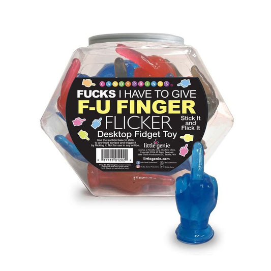 Little Genie 12 FY Finger Flickers Candy 24 Pc Fish Bowl - Party Gifts and Novelties